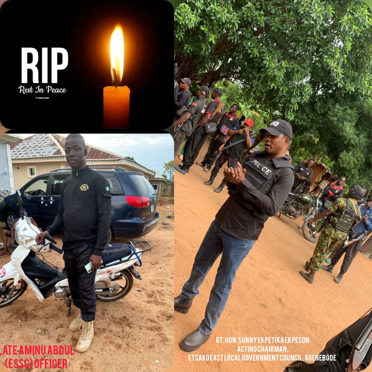 A HERO’S FAREWELL: ETSAKO EAST LOCAL GOVERNMENT COUNCIL PAYS SOLEMN TRIBUTE TO FALLEN EDO STATE SECURITY CORPS OFFICER AMINU ABDUL, AS COUNCIL CHAIRMAN RT. HON. SUNNY EKPETIKA EKPESON SALUTES HIS SUPREME SACRIFICE AND VOWS RELENTLESS ACTION AGAINST CRIMINAL ELEMENTS TO UPHOLD PEACE AND SECURITY ACROSS ALL COMMUNITIES img 20260424 wa0001